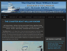 Tablet Screenshot of longbeachislandcharterboat.com